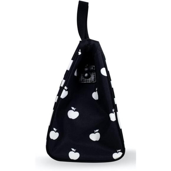 Kate Spade New York Black Portable Soft Cooler Lunch Bag, Thermal Tote with - Picture 6 of 7